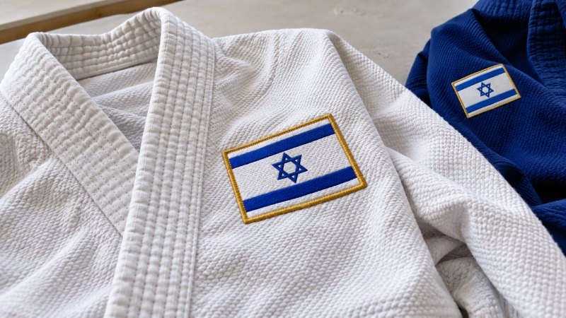 רקמה דגל ישראל על מדים